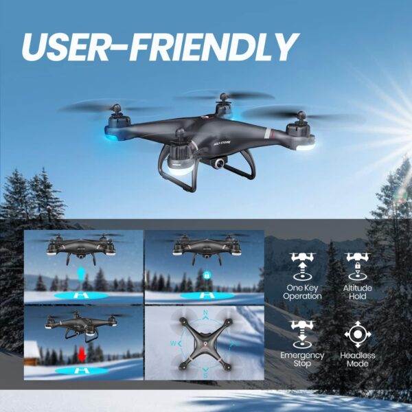 Holy Stone HS110G: GPS Drone with 1080P HD Camera, FPV Live Video, Altitude Hold, Follow Me - Image 2