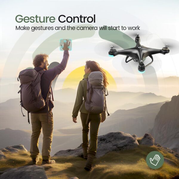 Holy Stone HS110D: FPV RC Drone with 1080P HD Camera, WiFi, Gravity Sensor, 2 Batteries - Image 7