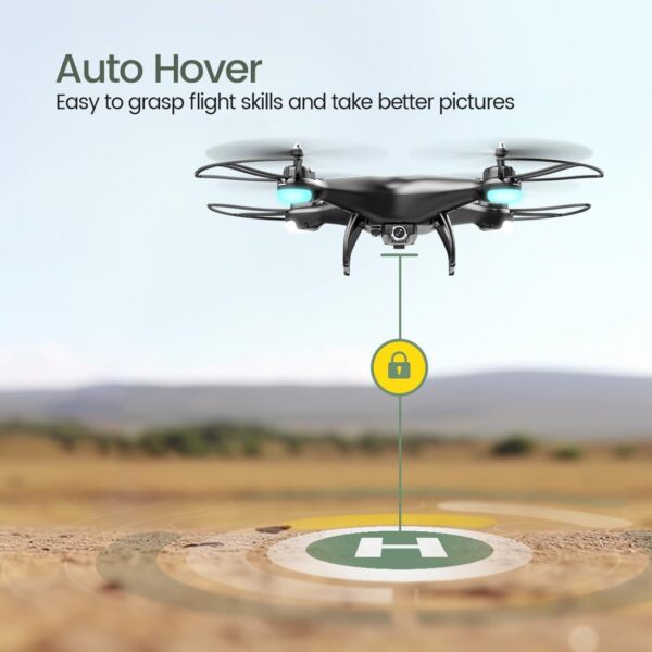 Holy Stone HS110D: FPV RC Drone with 1080P HD Camera, WiFi, Gravity Sensor, 2 Batteries - Image 3