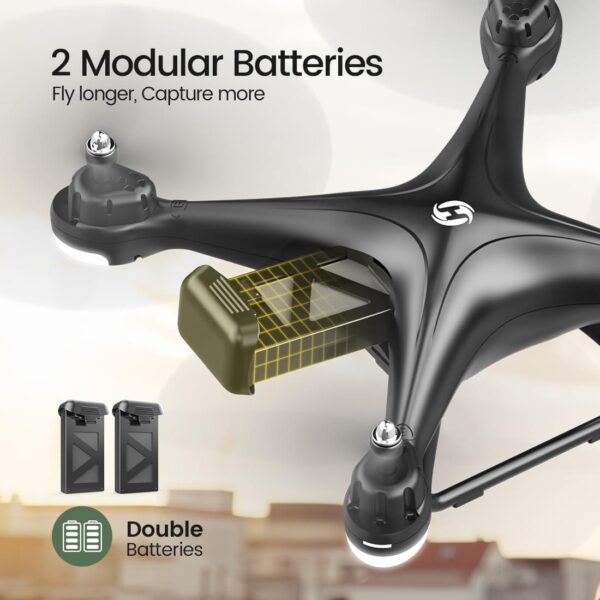 Holy Stone HS110D: FPV RC Drone with 1080P HD Camera, WiFi, Gravity Sensor, 2 Batteries - Image 8