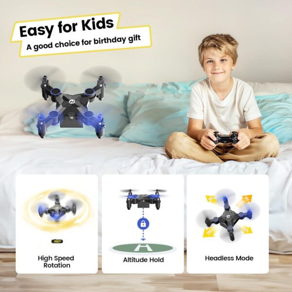 Holy Stone HS190: Mini Drone for Kids with One-Key Takeoff/Landing, 3D Flips, Auto Hovering - Image 6