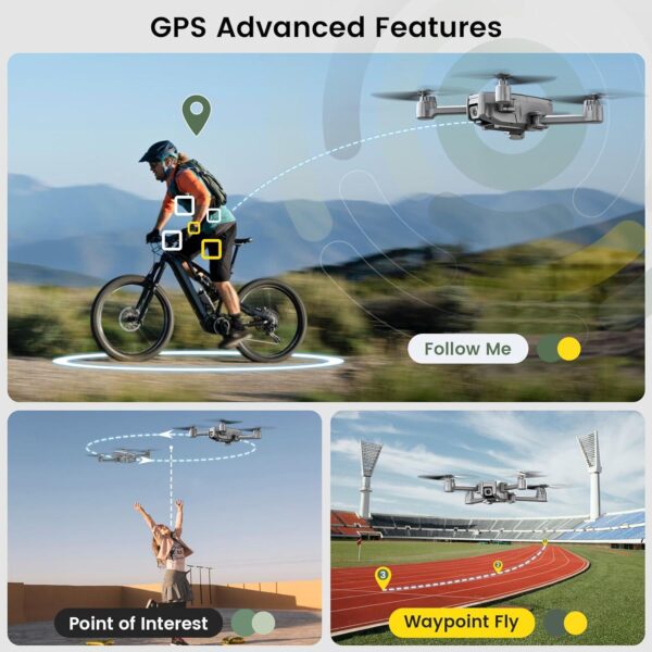 Holy Stone HS440D: 4K UHD Camera Drone for Adults, GPS, Auto Return, Follow Me, Waypoints - Image 5