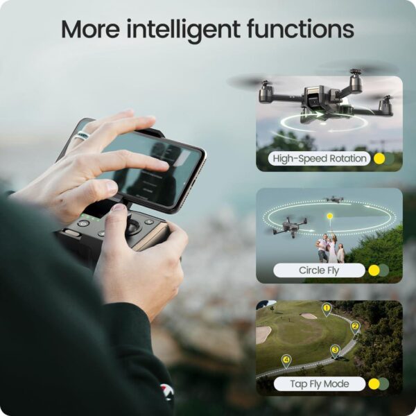 Holy Stone HS440: Foldable FPV Drone with 1080P WiFi Camera for Adult Beginners and Kids, Voice Gesture Control - Image 4