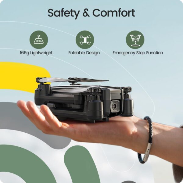 Holy Stone HS440: Foldable FPV Drone with 1080P WiFi Camera for Adult Beginners and Kids, Voice Gesture Control - Image 6
