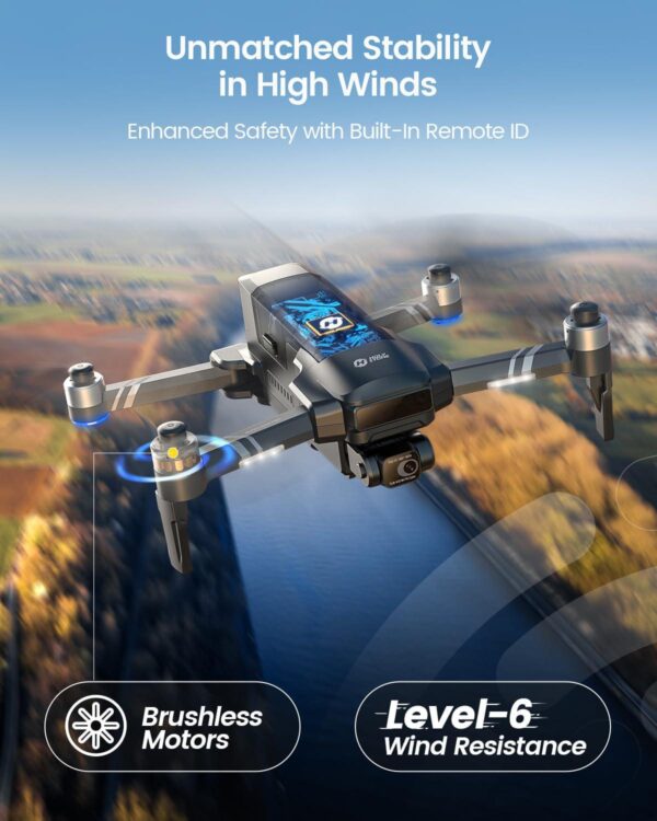 Holy Stone HS600: 4K EIS Camera Drone for Adults, 2-Axis Gimbal, 56-Min Flight, GPS - Image 3