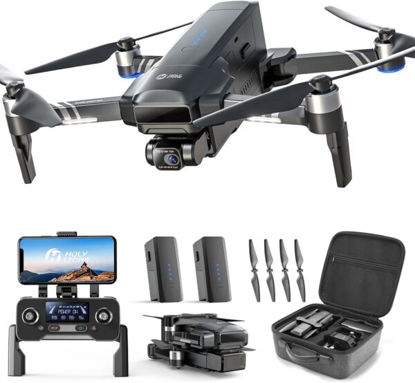 Holy Stone HS600: 4K EIS Camera Drone for Adults, 2-Axis Gimbal, 56-Min Flight, GPS