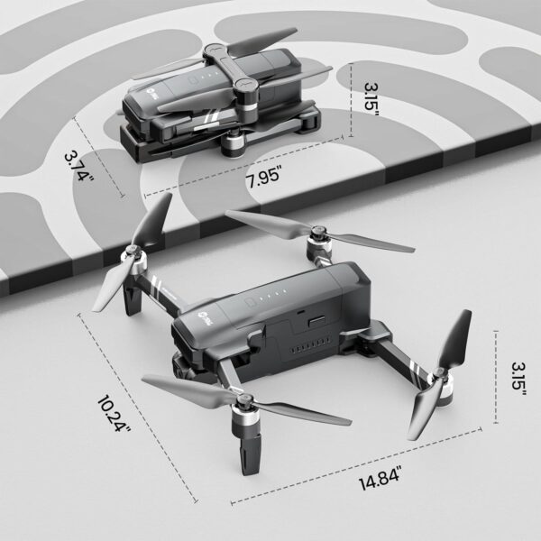 Holy Stone HS600: 4K EIS Camera Drone for Adults, 2-Axis Gimbal, 56-Min Flight, GPS - Image 9