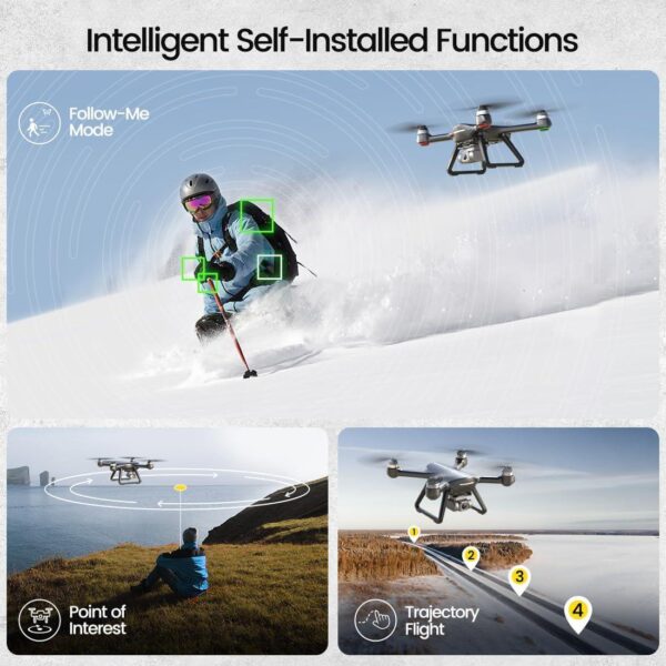 Holy Stone HS700E: FAA Certified Drone with 4K EIS Camera for Adults, GPS RC Quadcopter, FPV 5G WiFi - Image 4