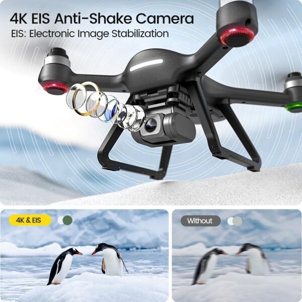 Holy Stone HS700E: FAA Certified Drone with 4K EIS Camera for Adults, GPS RC Quadcopter, FPV 5G WiFi - Image 2