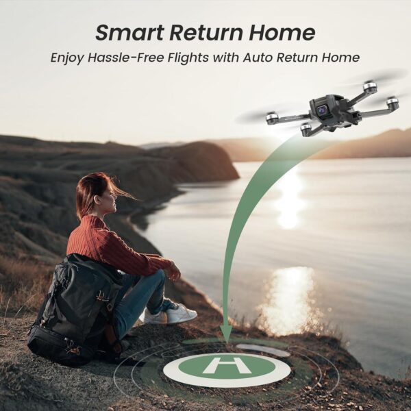 Holy Stone HS720E: 4K Camera Drone for Adults, 2 Batteries, 46 Min Flight, GPS Beginner - Image 7
