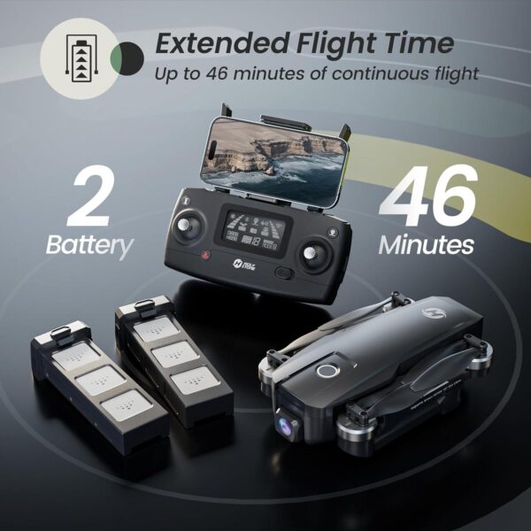 Holy Stone HS720E: 4K Camera Drone for Adults, 2 Batteries, 46 Min Flight, GPS Beginner - Image 5