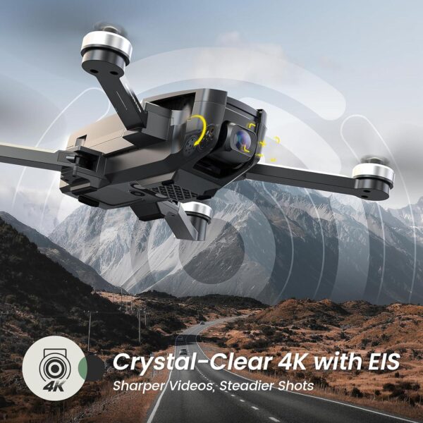 Holy Stone HS720E: 4K Camera Drone for Adults, 2 Batteries, 46 Min Flight, GPS Beginner - Image 4
