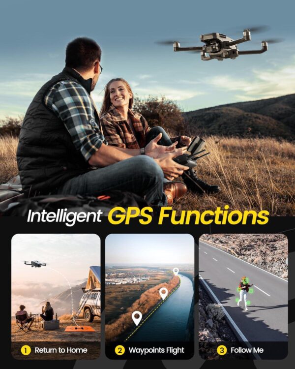 Holy Stone HS720G: 4K Camera Drone for Adults, FAA Compliant, 2-Axis Gimbal, Built-in Remote ID - Image 5