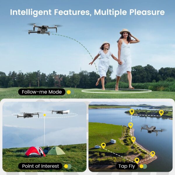 Holy Stone HS720R: 4K Camera Drone for Adults, 3 Batteries, GPS, EIS, 10000 Feet Transmission - Image 6