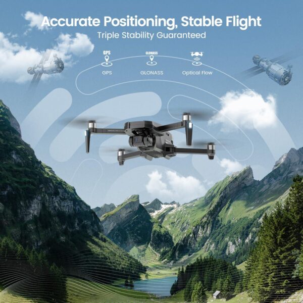 Holy Stone HS720R: 4K Camera Drone for Adults, 3 Batteries, GPS, EIS, 10000 Feet Transmission - Image 5