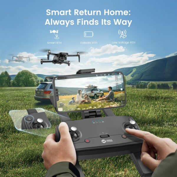 Holy Stone HS720R: 4K Camera Drone for Adults, 3 Batteries, GPS, EIS, 10000 Feet Transmission - Image 4