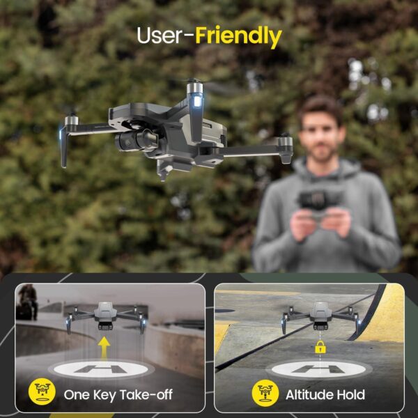 Holy Stone HS720R: 4K EIS Camera Drone for Adults, 3-Axis Gimbal, 10000 Feet Video Transmission - Image 5
