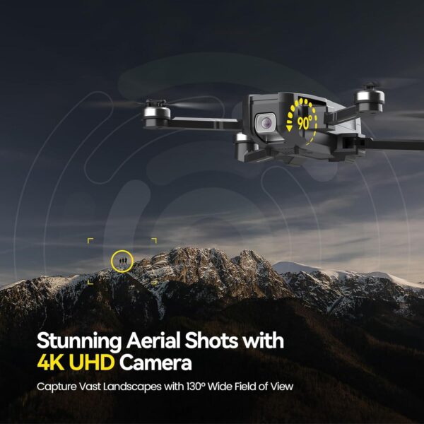Holy Stone HS720: 4K UHD Camera Drone for Adults, FAA Remote ID Compliant, 52 Minutes Flight - Image 2