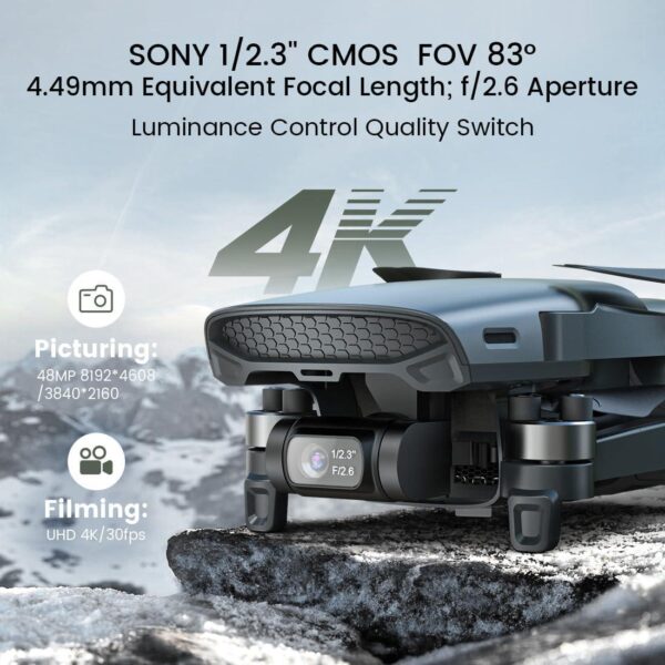 Holy Stone HS900: 4K Camera Drone for Adults, 249g Lightweight, GPS, 3-Axis Brushless Gimbal - Image 3
