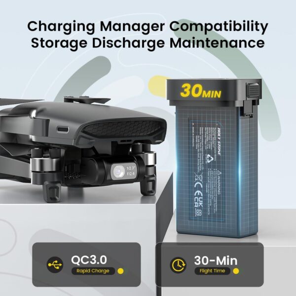 Holy Stone HS900: 4K Camera Drone for Adults, 249g Lightweight, GPS, 3-Axis Brushless Gimbal - Image 7