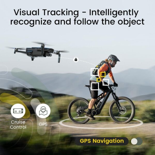 Holy Stone HS900: 4K Camera Drone for Adults, 249g Lightweight, GPS, 3-Axis Brushless Gimbal - Image 4