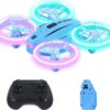 Colorful LED Mini Drone for Kids: Headless Mode, 360 Flips, Altitude Hold, Propeller Protection