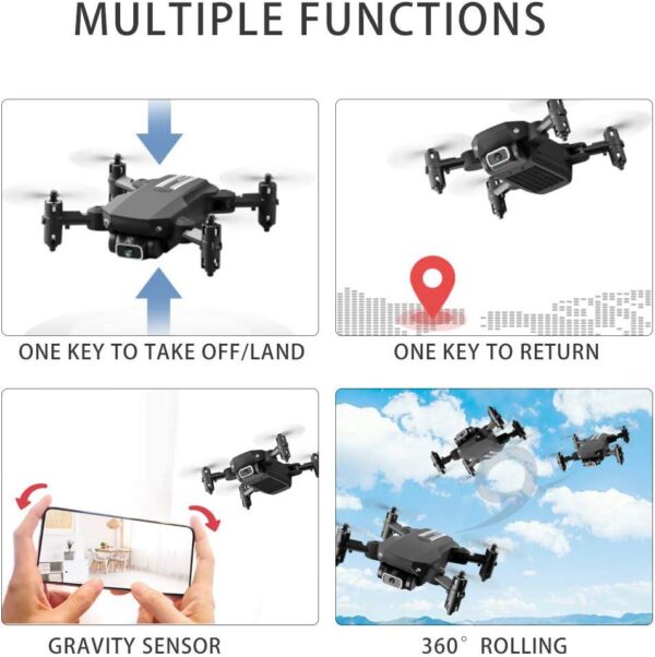 GoolRC LS-MIN Mini Drone: 1080P Camera, 360° Flip, Gesture Control, 3 Batteries, Carry Bag - Image 8