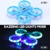Colorful LED Mini Drone for Kids: Headless Mode, 360 Flips, Altitude Hold, Propeller Protection - Image 3