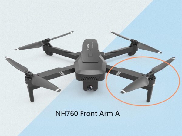 NEHEME NH760 Drone Replacement Front Arm with Motor for Propeller - Image 2