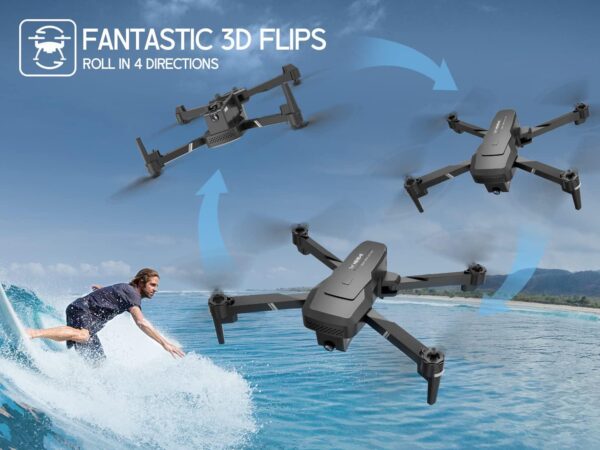 NEHEME NH760: 1080P HD Camera Drone for Adults & Beginners - Foldable, WiFi FPV, Altitude Hold - Image 4
