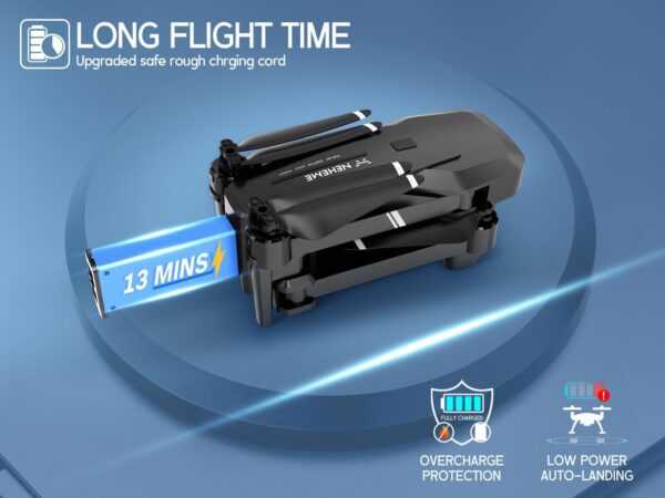 NEHEME NH760: 1080P HD Camera Drone for Adults & Beginners - Foldable, WiFi FPV, Altitude Hold - Image 7