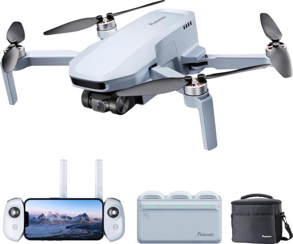 Potensic ATOM SE GPS Drone: 4K EIS Camera, 93 Min Flight, 4KM FPV, Fast Charging Hub