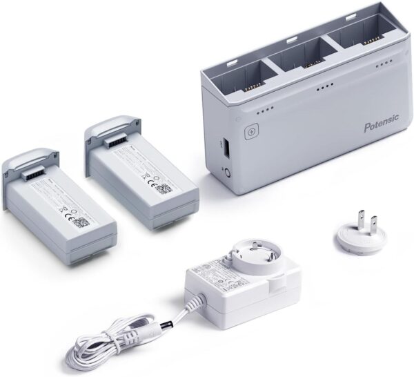 Potensic Atom Parallel Charging Hub with 2 Smart Batteries and 1 Super Quick Charge Adapter, Only for Series - Image 4