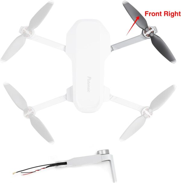 Potensic Original Arm Spare Parts for Atom 3-Axis 4K Drone(Front Right Arm) - Image 2