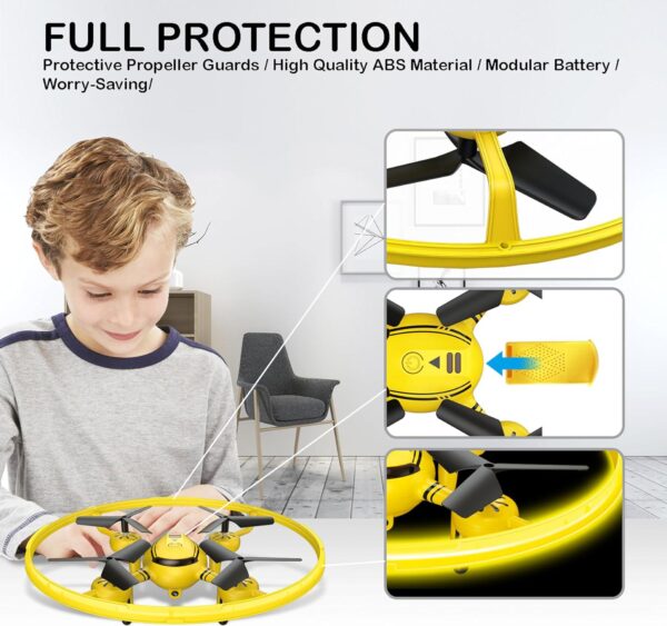 Q8 FPV Drone: 1080P Camera, Altitude Hold, Gravity Sensor, Yellow Light, RC, Gifts for Kids - Image 4