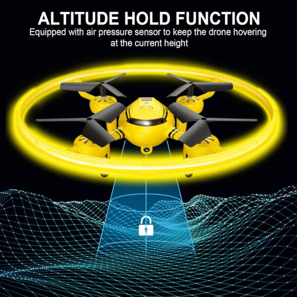 Q8 FPV Drone: 1080P Camera, Altitude Hold, Gravity Sensor, Yellow Light, RC, Gifts for Kids - Image 6