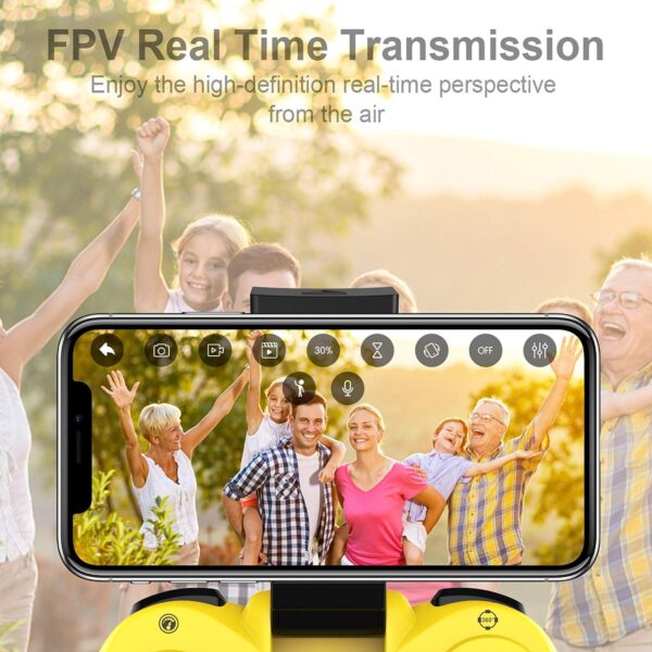 Q8 FPV Drone: 1080P Camera, Altitude Hold, Gravity Sensor, Yellow Light, RC, Gifts for Kids - Image 3