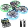 RC Drone with HD FPV Camera: Cool Toy for Kids/Adults, LED Lights, Full Protection, Long Flight