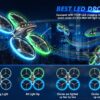 RC Drone with HD FPV Camera: Cool Toy for Kids/Adults, LED Lights, Full Protection, Long Flight - Image 4