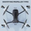 Ruko 4 Pcs F11MINI Drone Propellers Accessories Compatible Replacement Low-Noise and Quick-Release Blades - Image 2