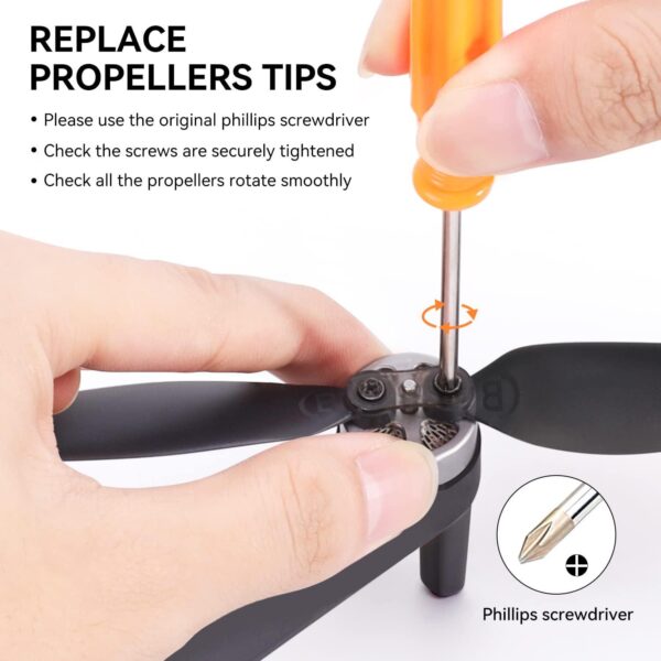 Ruko 4 Pcs F11MINI Drone Propellers Accessories Compatible Replacement Low-Noise and Quick-Release Blades - Image 4