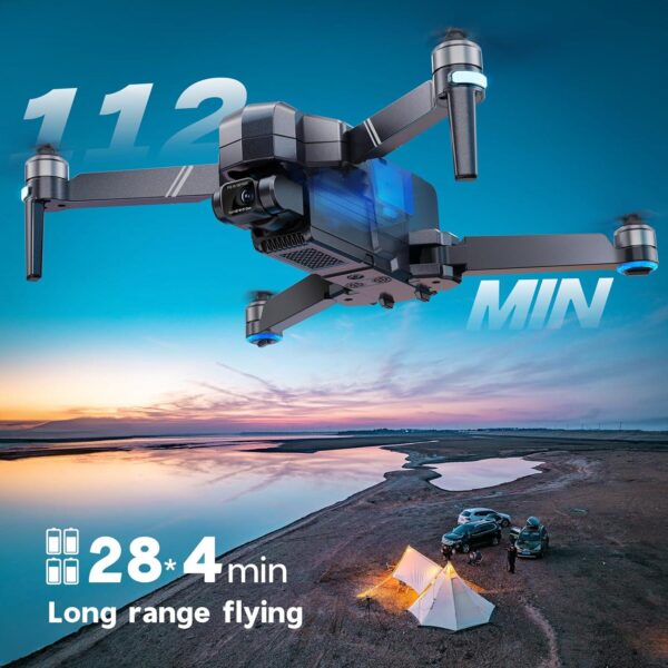 Ruko F11GIM2 4B Drone: 4K Camera, 112min Flight, 2-Axis Gimbal+EIS, Long Range, FAA Remote ID - Image 2