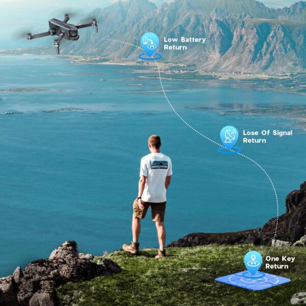 Ruko F11GIM2 4B Drone: 4K Camera, 112min Flight, 2-Axis Gimbal+EIS, Long Range, FAA Remote ID - Image 5