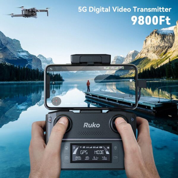 Ruko F11GIM2 Drone: 4K Gimbal+EIS Camera, 96 Min Flight, 9800ft Range, GPS, Foldable - Image 4