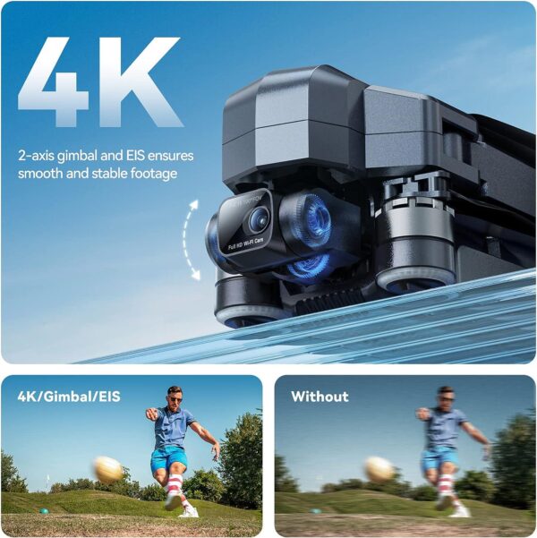 Ruko F11GIM2: 4K Camera Drone for Adults, 64Min Flight, GPS Auto-return, Level 6 Wind Resistance - Image 3