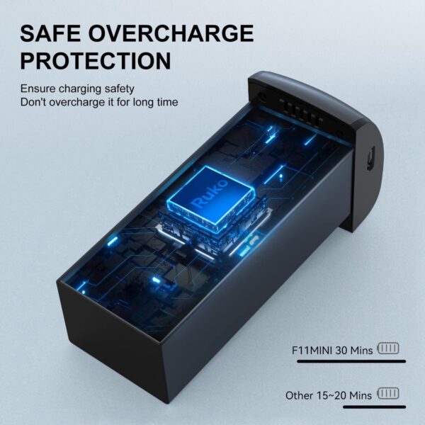 Ruko F11MINI Replacement Intelligent Flight Battery- 7.6V 2100mAh Lithium Ion with Charging Cable - Image 3