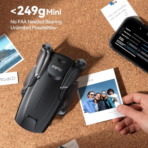 Ruko GPS Drone: 4K Camera, 90 Min Flight, 245g Foldable, Auto-Return, 5GHz WiFi - Image 6