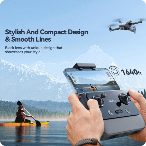 Ruko U11PRO: First Drone for Adults, 4K UHD, FAA Remote ID, 52 Min Flight, GPS Auto Return - Image 3