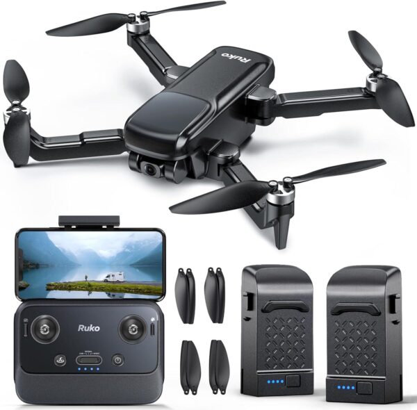 Ruko U11PRO: First Drone for Adults, 4K UHD, FAA Remote ID, 52 Min Flight, GPS Auto Return