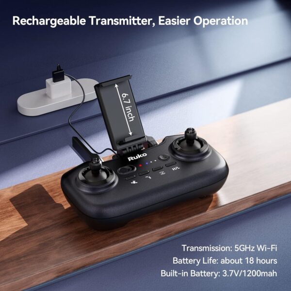 Ruko U11S Drone: 4K Camera for Adults, Remote ID, GPS Auto Return, 40Min Flight, Foldable - Image 6